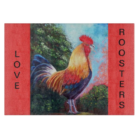 Rooster Cutting Board Snijplank (Voorkant)