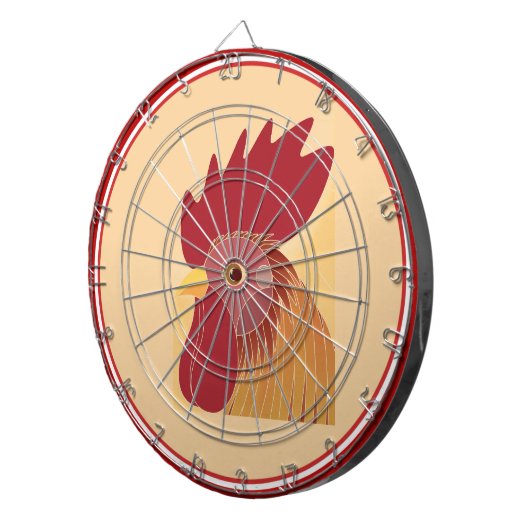 Rooster Dartbord (Voorkant Rechts)