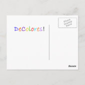 Rooster ~ DeColores Briefkaart (Achterkant)