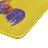 Rooster Decoratief Glass Cutting Board Snijplank (Hoek)