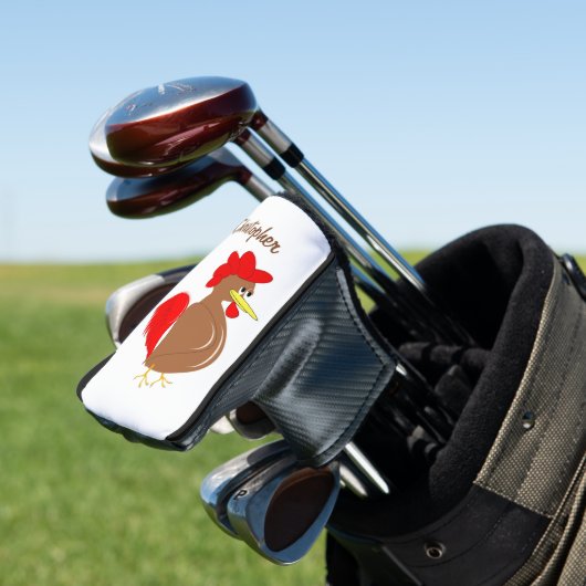 Rooster Design Golfheadcover (Insitu)