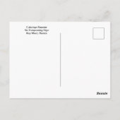 Rooster die een belangrijk Poster van West Porch b Briefkaart (Achterkant)