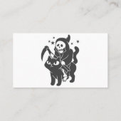 Rooster die op een kat past - Kies achtergrondkleu Visitekaartje (Achterkant)