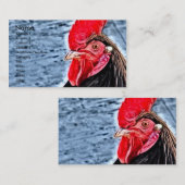 Rooster Digital Art Visitekaartje (Voorkant / Achterkant)