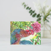 Rooster door Peony Briefkaart (Staand voorkant)