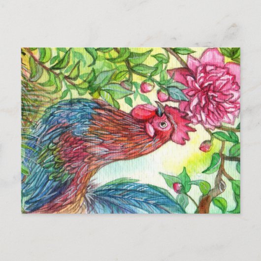 Rooster door Peony Briefkaart (Voorkant)