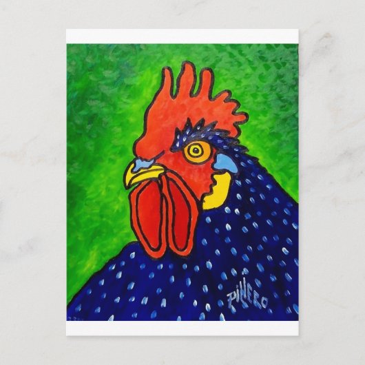 ROOSTER door Piliero Briefkaart (Voorkant)