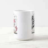 Rooster Dragen Bril Vloeiend In Vogeltaal Koffiemok (Center)