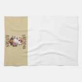 Rooster & Druiven Heraldisch Wapen, effen, Theedoek (Horizontaal)