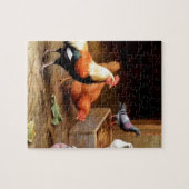 Rooster-duiven Legpuzzel (Horizontaal)