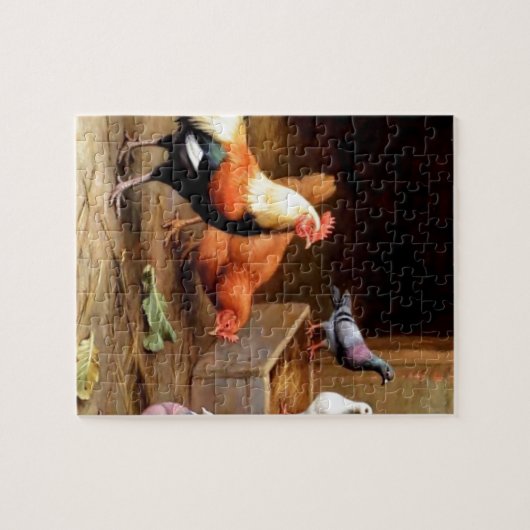 Rooster-duiven Legpuzzel (Horizontaal)