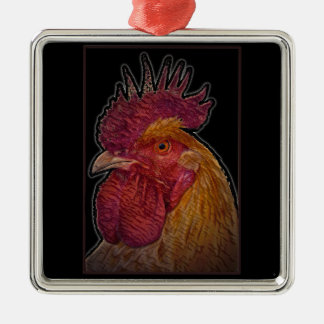 Rooster/El Gallo Metalen Ornament