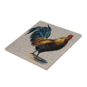 Rooster en Antiek tekstopslag - Aangepast Tegeltje (Zijkant)