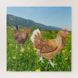 Rooster en Chicken 2 Legpuzzel