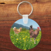 Rooster en Chicken 3 Sleutelhanger (Voorkant)
