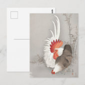 Rooster en Chicken Painting van Ohara Koson Briefkaart (Voorkant / Achterkant)