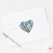 ROOSTER EN HEN LOVERS, STICKERS met CHICKEN (Envelop)