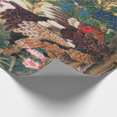 Rooster en Hen met Hydrangeas door Ito Jakuchu Cadeaupapier (Hoek)