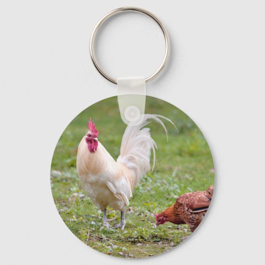 Rooster en hen sleutelhanger (Voorkant)