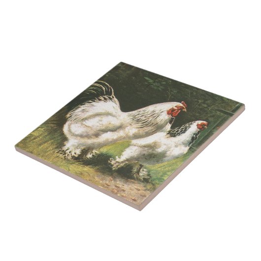 Rooster en Hen Tegeltje (Zijkant)