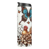 Rooster en Hen Thermosbeker (Geroteerd rechts)