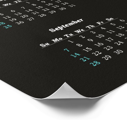 Rooster- en hengelkalender ~ print (Hoek)