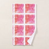 Rooster en het Marmeren Roze en het Sinaasappel Bad Handdoek (Handdoek)