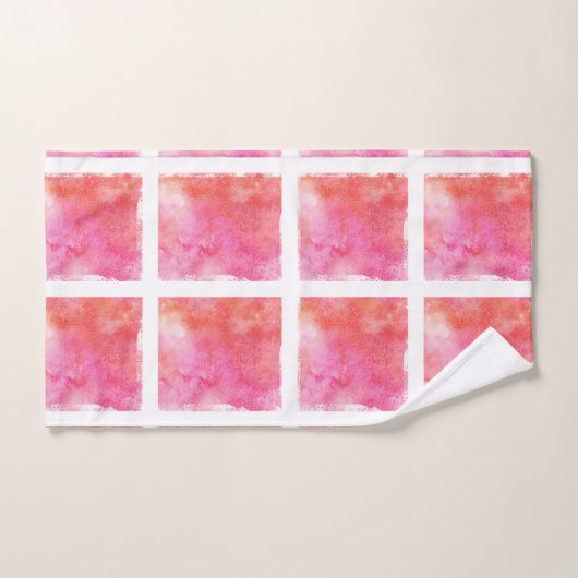 Rooster en het Marmeren Roze en het Sinaasappel Bad Handdoek (Handdoek)