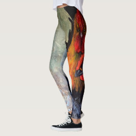 Rooster en kip leggings