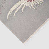 Rooster en kip van Ohara Koson Tissuepapier (Detail)