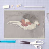 Rooster en kip van Ohara Koson Tissuepapier (Craft)