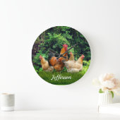 Rooster en kippen grote klok (Huis)