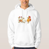 Rooster en kippen hoodie (Voorkant)