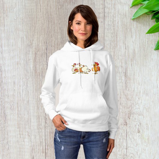 Rooster en kippen hoodie