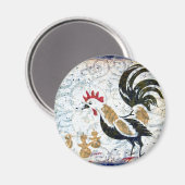 rooster en kippen magneet (Voorkant / Achterkant)