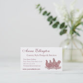 Rooster en kippen Plymouth Rock Boerderij Visitekaartje (Staand voorkant)