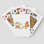 Rooster en kippen pokerkaarten (Achterkant)