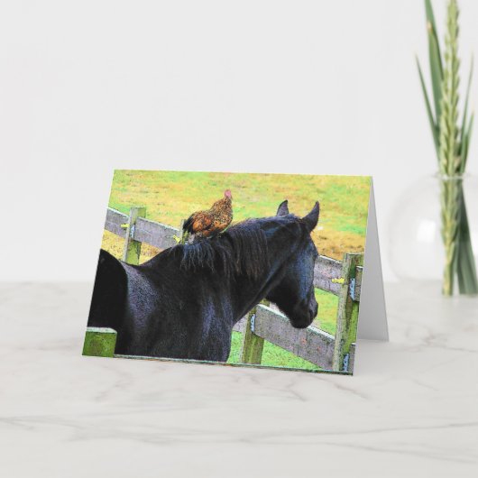 Rooster en Mare, jij bent mijn beste vriend Kaart (Voorkant)