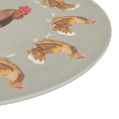 Rooster en trekhennen snijplank (Hoek)
