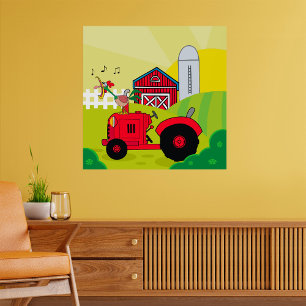 Rooster en trekker poster