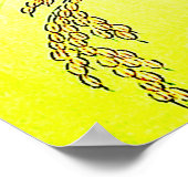 Rooster en Weasel Ohara Koson 1930 Poster (Hoek)