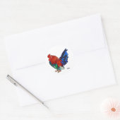 Rooster - Envelope-stickers Ronde Sticker (Envelop)