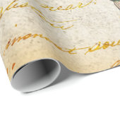 Rooster Ephemera ontkoppeling Cadeaupapier (Rol Hoek)