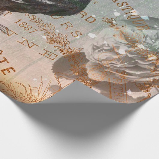 Rooster Ephemera ontkoppeling Cadeaupapier (Hoek)