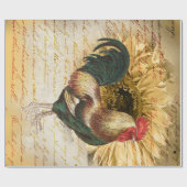  Rooster Ephemera Ontvapt papier (Vlak)