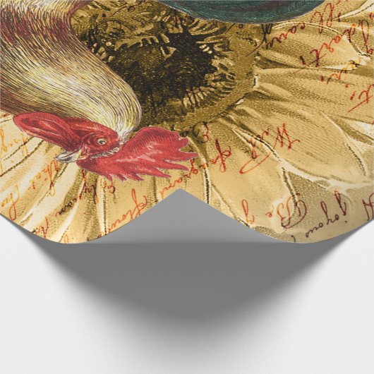  Rooster Ephemera Ontvapt papier (Hoek)