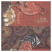 Rooster Fabric Stof (Swatch)