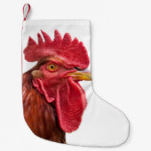 Rooster Face Kleine Kerstsok (Voorkant)