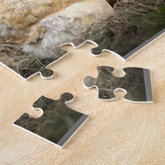 Rooster Family Jigzaag Puzzle Legpuzzel (Zijkant)