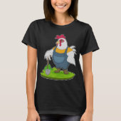 Rooster Farmer Shovel T-shirt (Voorkant)